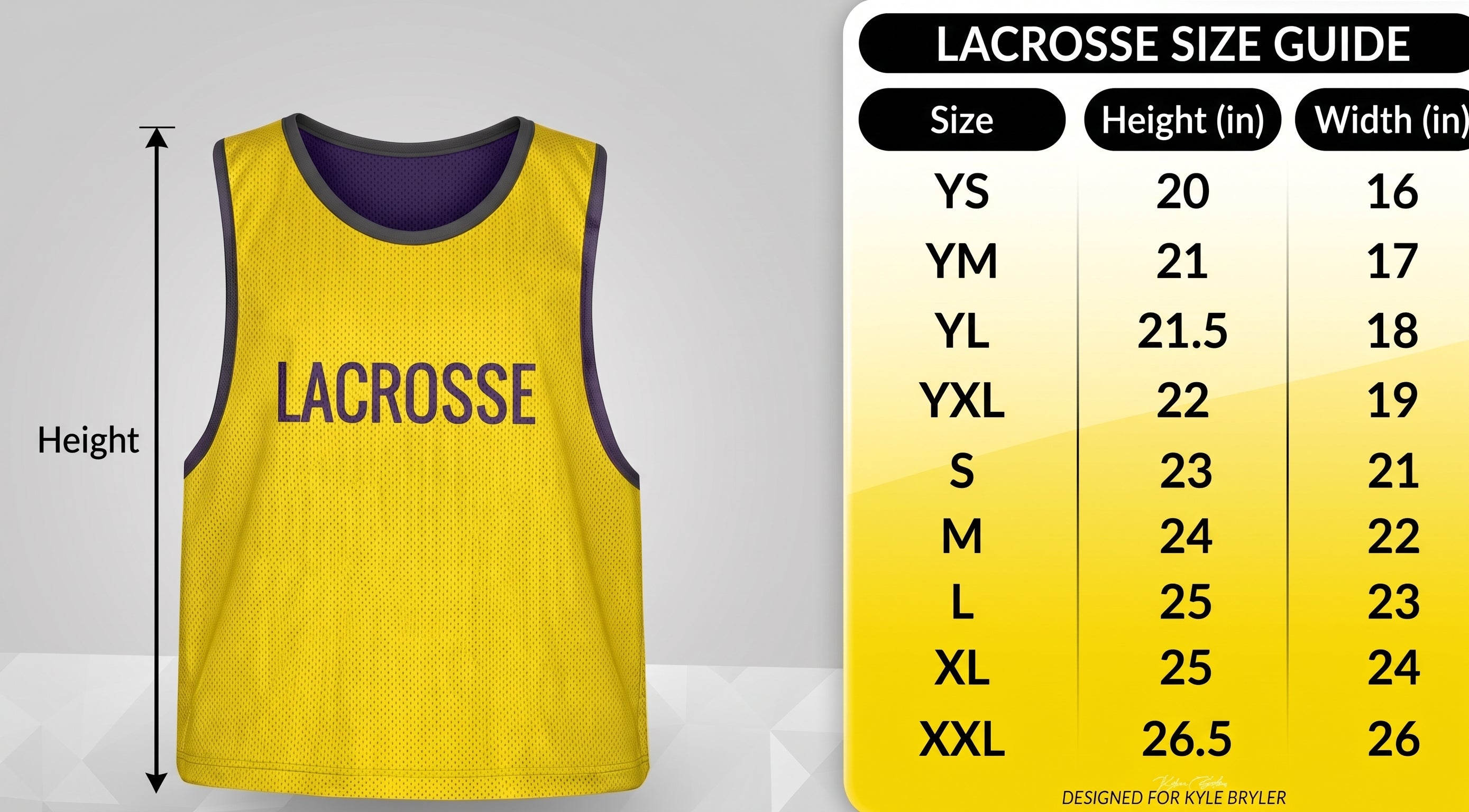 Kyle Bryler Lax Pinnie